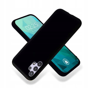 Etui Matowe Czarne + Szkło 9H do SAMSUNG A32 5G