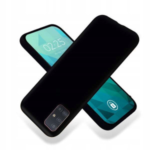Etui Matowe Czarne +Szkło 9H do SAMSUNG GALAXY A51