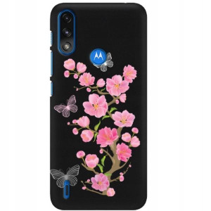 Etui Matowe Czarne Do Motorola E7 Power Case Wzory
