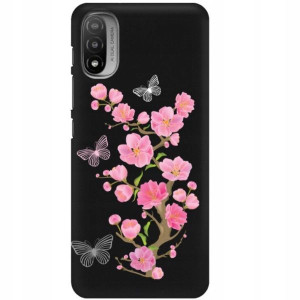 Etui Matowe Czarne Do Motorola Moto E20 Case Wzory