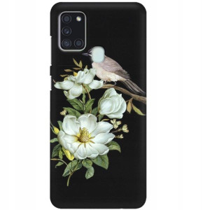 ETUI MATOWE CZARNE DO SAMSUNG A21s Obudowa Wzory