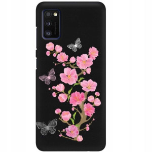 ETUI MATOWE CZARNE DO SAMSUNG A41 Obudowa Wzory