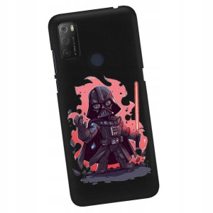 Etui Matowe do ALCATEL 1S 2021 Czarny Filmy Wzory