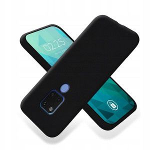 Etui Matowe Do Huawei Mate 20 Czarny Case Smooth