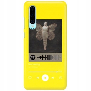 Etui Matowe do HUAWEI P30 ŻÓŁTY Spotify Top Wzory