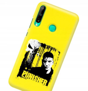 Etui Matowe do HUAWEI P40 LITE E ŻÓŁTY Filmy Wzory