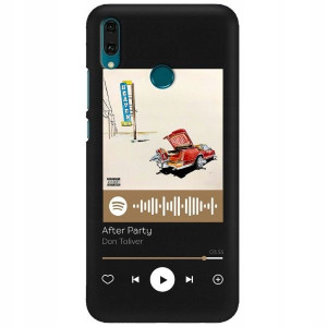 Etui Matowe do HUAWEI Y9 2019 Czarny Spotify Wzory