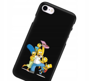 Etui Matowe do IPHONE 8 Czarny Gry Filmy Wzory