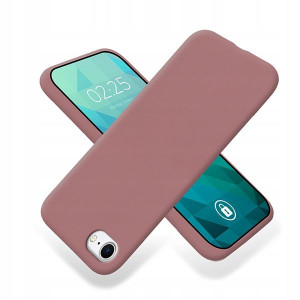 Etui Matowe Do Iphone 8 Ochronne Ciemny Róż Case