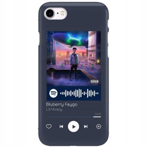 Etui Matowe do IPHONE SE3 Granat Spotify TOP Wzory