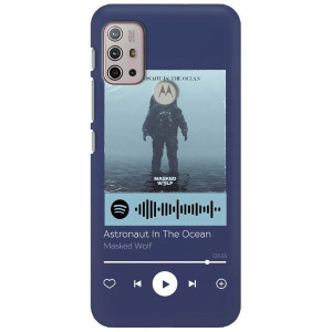 Etui Matowe do MOTOROLA G10 Granat Spotify Wzory