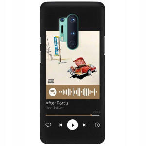 Etui Matowe do ONEPLUS 8 PRO Czarny Spotify Wzory