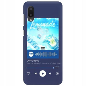 Etui Matowe do SAMSUNG A02 Granat Spotify Wzory