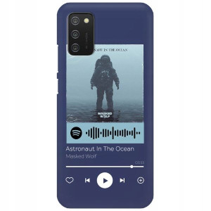 Etui Matowe do SAMSUNG A02s Granat Spotify Wzory