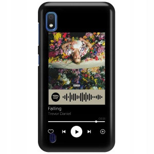 Etui Matowe do SAMSUNG A10 Czarny Spotify Wzory
