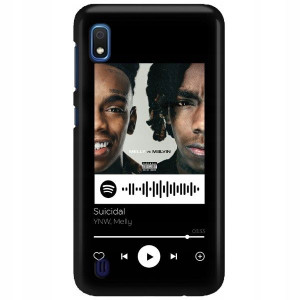 Etui Matowe do SAMSUNG A10e Czarny Spotify Wzory