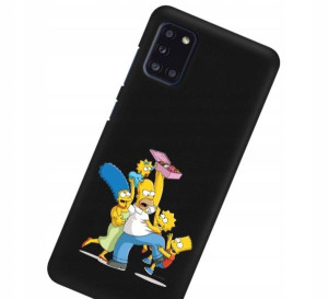 Etui Matowe do SAMSUNG A31 Czarny Gry Filmy Wzory