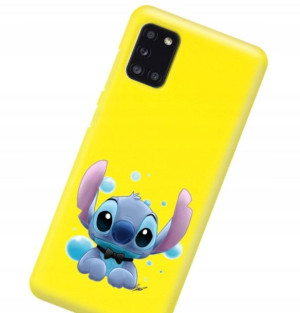 Etui Matowe do SAMSUNG A31 ŻÓŁTY Filmy Gry Wzory