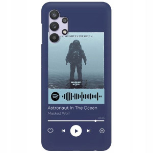 Etui Matowe do SAMSUNG A32 4G Granat Spotify Wzory