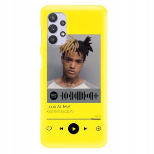 Etui Matowe do SAMSUNG A32 5G ŻÓŁTY Spotify Wzory