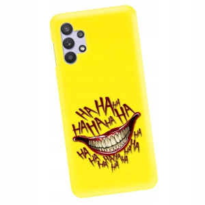Etui Matowe do SAMSUNG A32 Żółte Filmy Gry Wzory