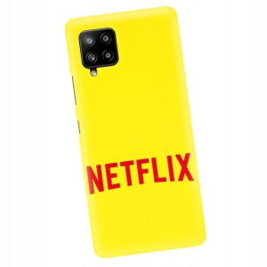 Etui Matowe do SAMSUNG A42 ŻÓŁTY Filmy Gry Wzory