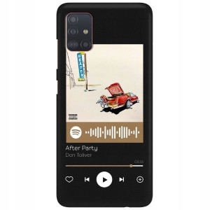 Etui Matowe do SAMSUNG A51 Czarny Spotify Wzory