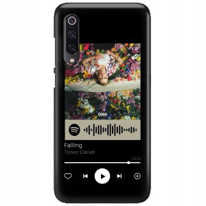Etui Matowe do XIAOMI Mi 9 Czarny Spotify Wzory