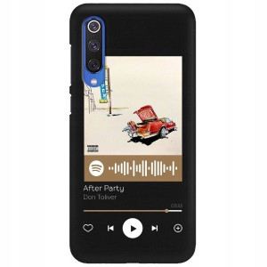 Etui Matowe do XIAOMI Mi 9 SE Czarny Spotify Wzory