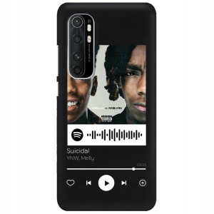 Etui Matowe do XIAOMI MI NOTE 10 LITE Czarny Wzory