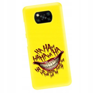 Etui Matowe do XIAOMI POCO X3 Żółte Filmy Wzory