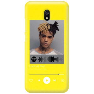 Etui Matowe do XIAOMI REDMI 8A ŻÓŁTY Spotify Wzory