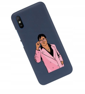 Etui Matowe do XIAOMI REDMI 9AT Granat Filmy Wzory