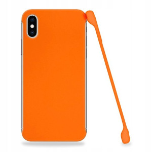 Etui Matowe Plecki Do Iphone X Pomarańczowy