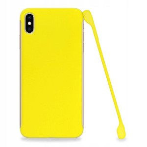 Etui Matowe Plecki Do Iphone Xs Case Żółty