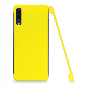 Etui Matowe Plecki Do Samsung A30s Żółty
