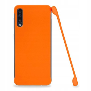 Etui Matowe Plecki Do Samsung A50 Pomarańczowy