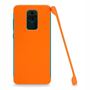 Etui Matowe Plecki Do Xiaomi Redmi Note 9 Pomarań