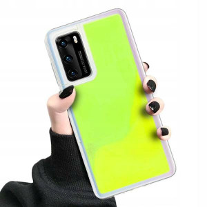 Etui Neon Sand Do Huawei P40 Ochronne Zielony