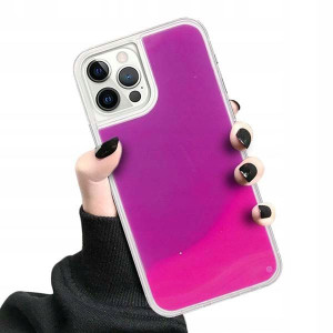 Etui Neon Sand Do Iphone 12 Ochronne Case Różowy