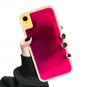 Etui Neon Sand Do Iphone X Case Ochronne Różowy