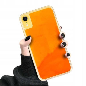 Etui Neon Sand Do Iphone Xr Case Pomarańczowy