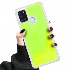 Etui Neon Sand Do Samsung A21s Ochronne Zielony