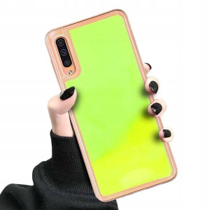 Etui Neon Sand Do Samsung A50 Ochronne Zielony