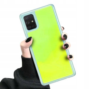 Etui Neon Sand Do Samsung A71 Ochronne Zielony