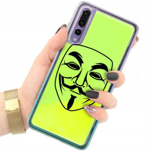 ETUI PIASEK FLUO do HUAWEI P20 PRO Zielony Wzory
