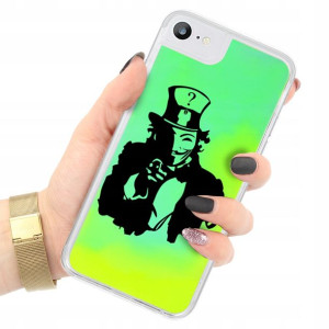 ETUI PIASEK FLUO do IPHONE 6/ 6s Zielony Wzory
