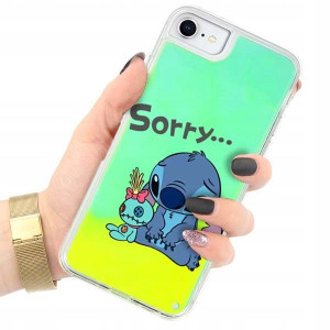 Etui Piasek Fluo Do Iphone Se3 Zielony Różne Wzory