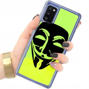 ETUI PIASEK FLUO do SAMSUNG A41 Case Zielony Wzory