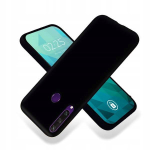 Etui Smooth Do Huawei Y6p Matowy Czarny Ochronne